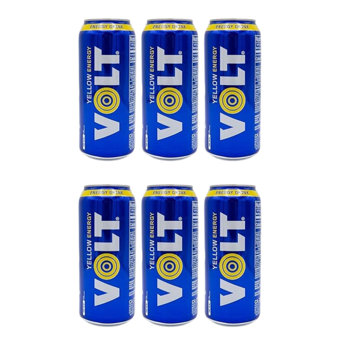 VOLT Energy Drink – Dark Energy Berries, Blue Energy Blueberries & Yellow Energy Guarana (12 fl oz & 16 fl oz, Multiple Packs)