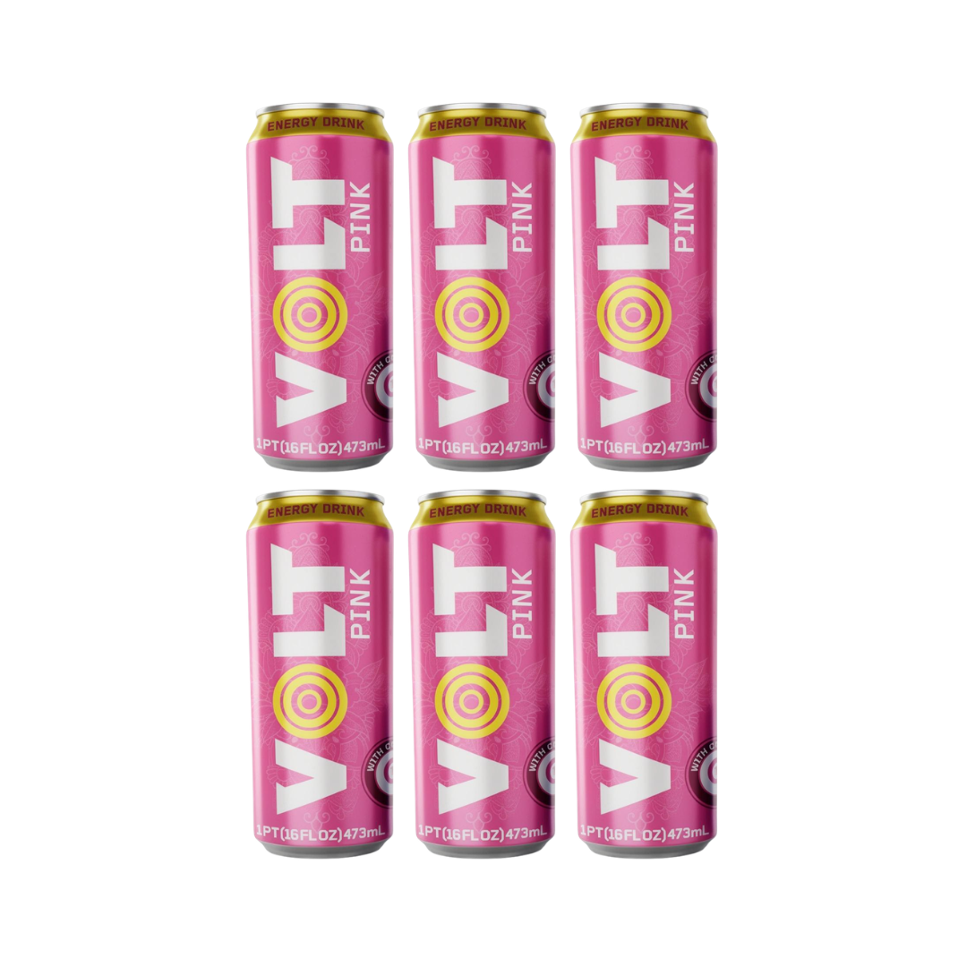 VOLT Energy Drink – Dark Energy Berries, Blue Energy Blueberries & Yellow Energy Guarana (12 fl oz & 16 fl oz, Multiple Packs)