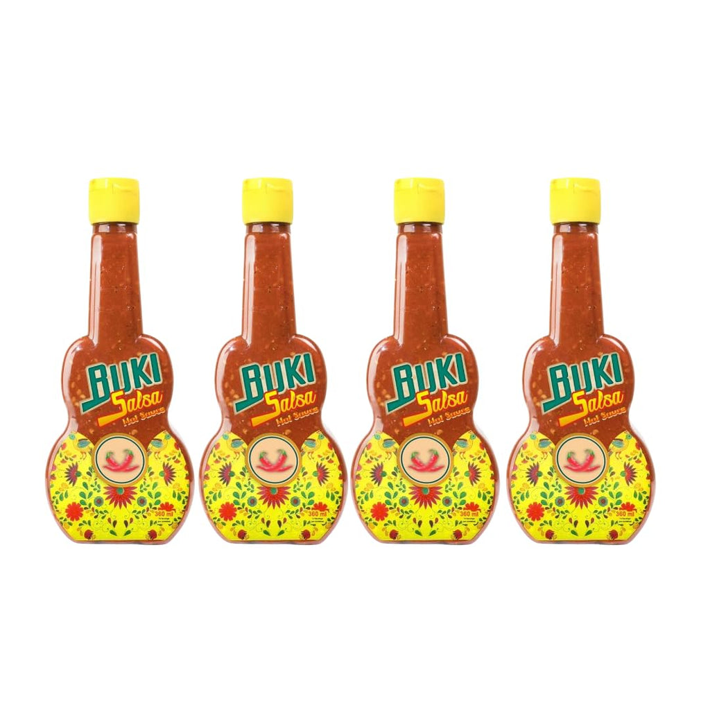 Buki Salsa Hot Sauce  4 Pack Authentic Mexican Hot Sauce by Marco Antonio Solís