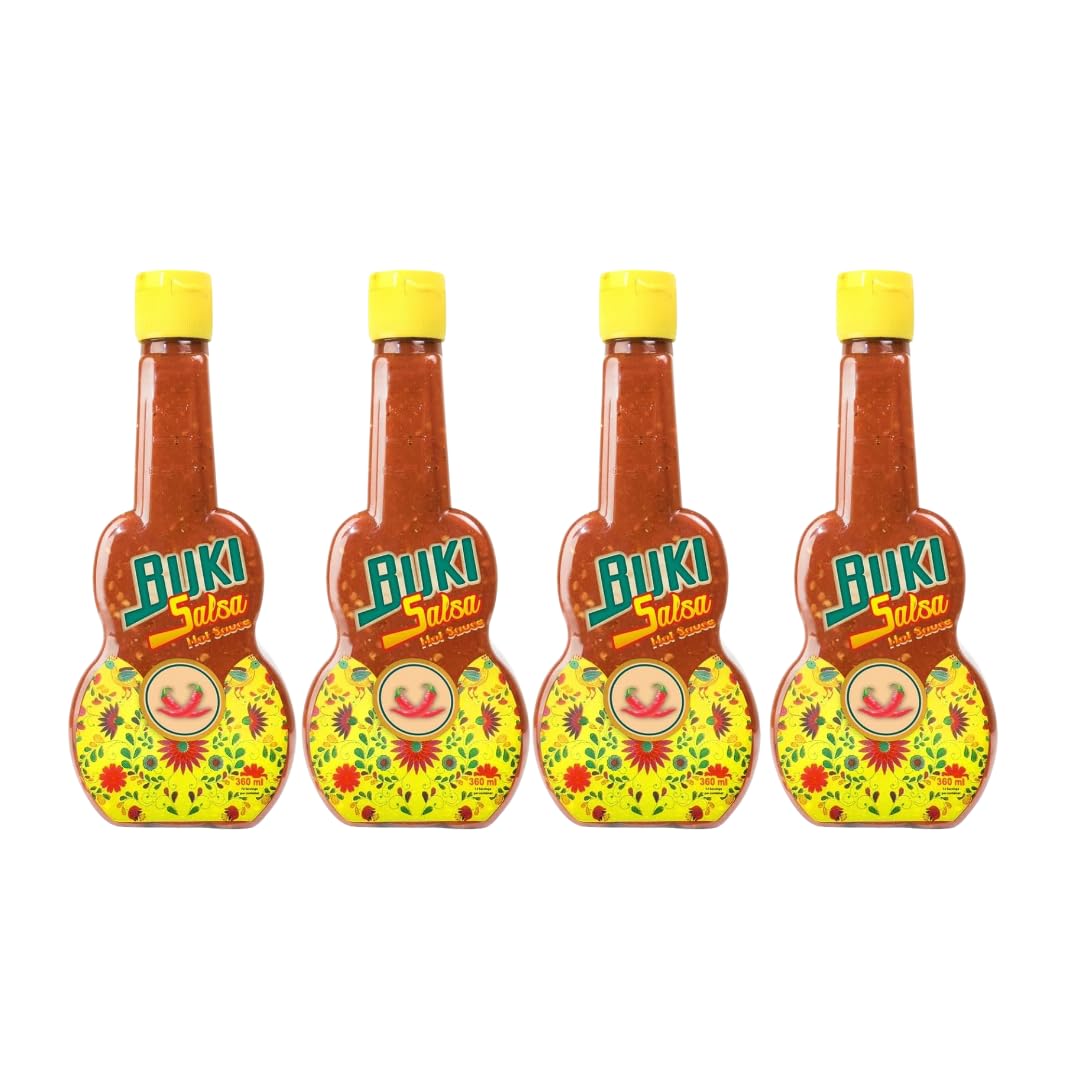 Buki Salsa Hot Sauce  4 Pack Authentic Mexican Hot Sauce by Marco Antonio Solís