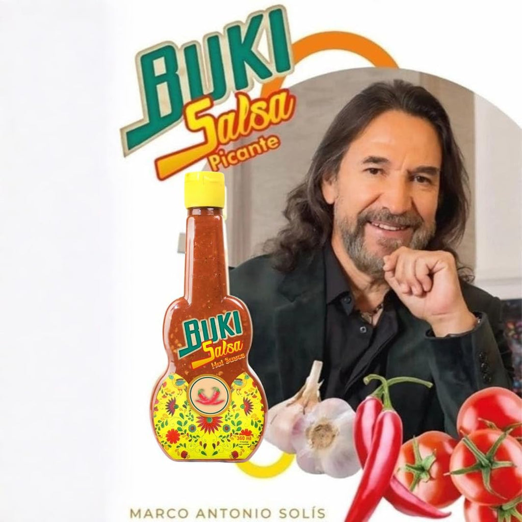 Buki Salsa Hot Sauce  4 Pack Authentic Mexican Hot Sauce by Marco Antonio Solís
