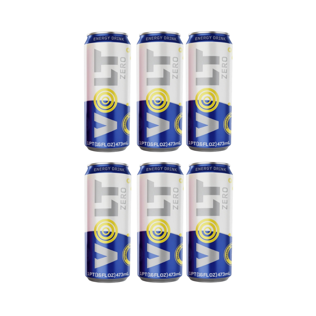 VOLT Energy Drink – Dark Energy Berries, Blue Energy Blueberries & Yellow Energy Guarana (12 fl oz & 16 fl oz, Multiple Packs)