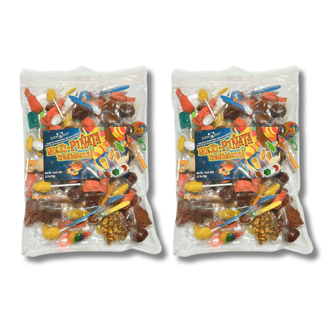 Sabrosos Mexi Piñata Traditional Mexican Candy Bundle 2 pack